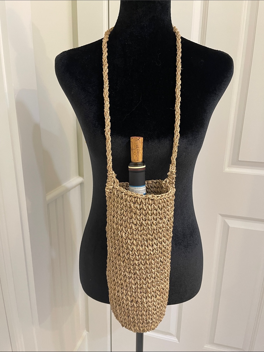 Handwoven Crochet Jute Wine Holder
Vintage